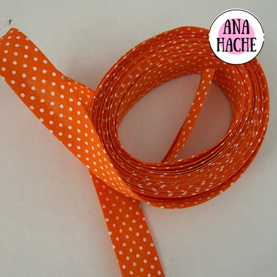 Naranja con lunarcitos x 5 metros