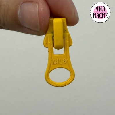 Deslizador diente de perro color amarillo x 10u