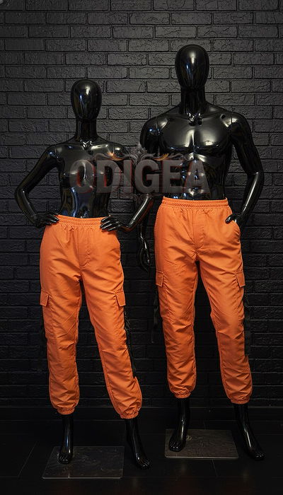 Pantalón naranja con bolsillo