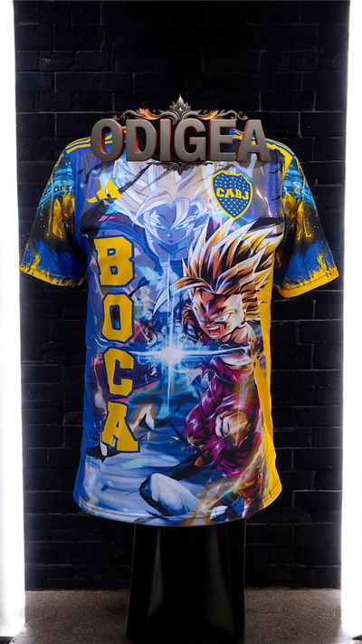 Remera Boca Dragon ball 