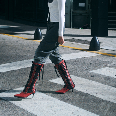 00104 BOTA CORSET ★ ROJA