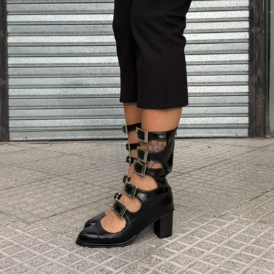mary jane straps ★ alexa cuero genuino