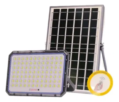 Reflector Solar Jortan 2000w + Panel Solar Para Exterior Ya Gris Blanco Frío