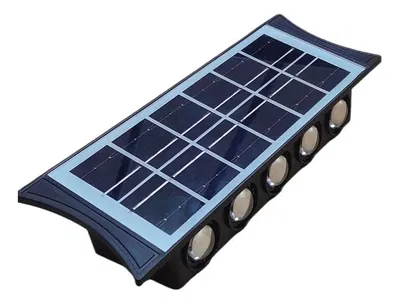 Aplique Bidireccional Solar Exterior X10 Led Cálido Y Frio