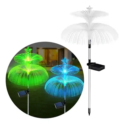 Luz Solar Decorativa Medusa X2 De Jardín De Doble Capa Unico