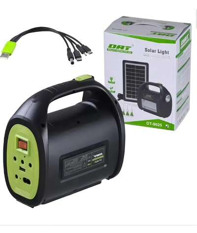 Kit Luces Panel Solar Con 3 Lamparas Led Linterna Camping