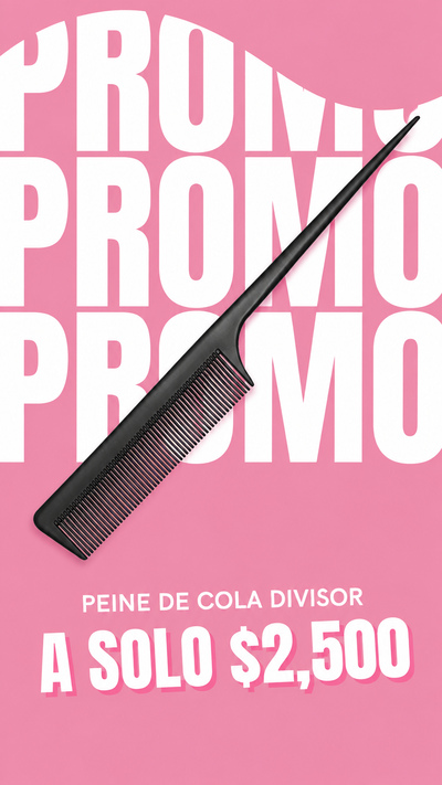 Peine de cola con divisor