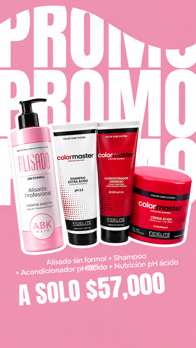 Alisado sin formol + combo cierre técnico 
