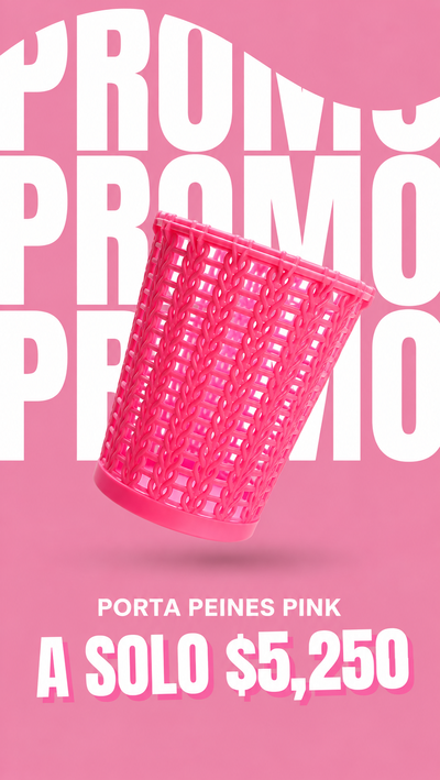 Porta peines y pinceles - (Rosa)