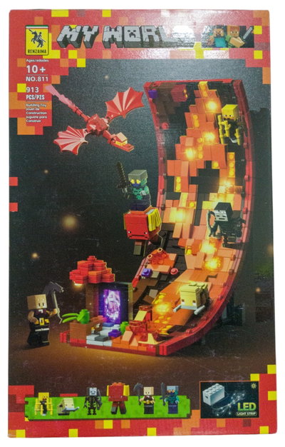 Minecraft Rio de lava - Estructura Coleccionable para armar