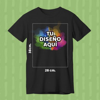 Servicio de estampado Grande por DTF - Área máxima: 28x38cm / Impresión sobre telas