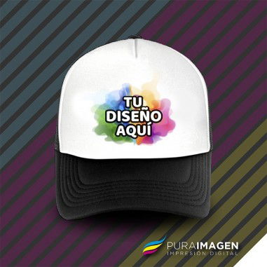 Servicio de estampado por Sublimación en Gorras - Área máxima: 12x7,5cm