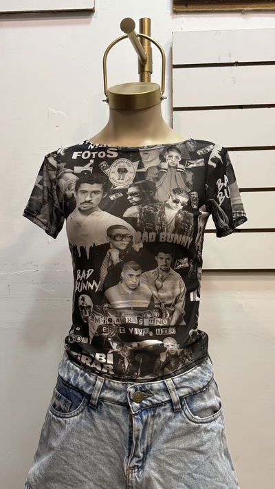 REMERA MANGA CORTA BADBUNNY