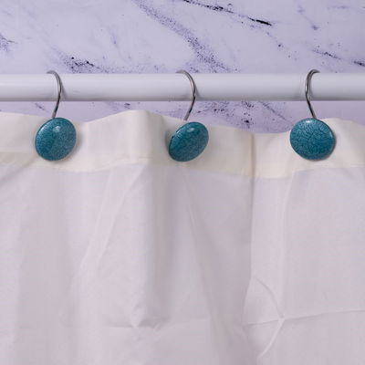 Ganchos de Baño | Botón Petróleo