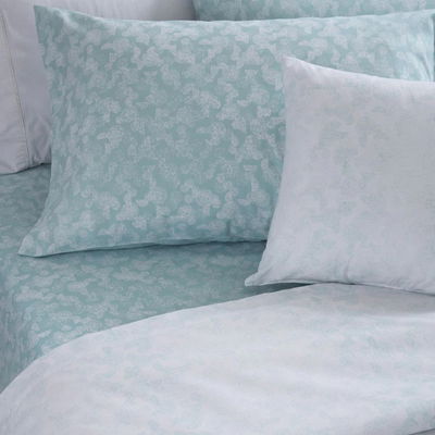 Sábanas Texture Aqua | King Mixta