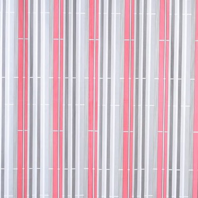 Cortina de Baño Doble | Rayas Rojas