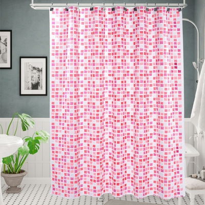 Cortina de Baño Doble | Venecitas Rosas