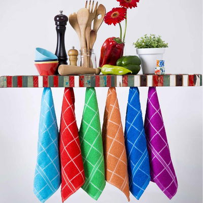 Repasador Cuadros 100% Algodón | Colores para tu Cocina