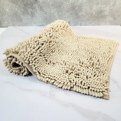 Alfombra de Baño Shaggy Antideslizante | Natural 