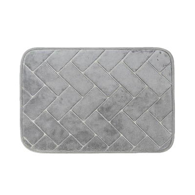 Alfombra de Baño Memory Foam Antideslizante | Gris 