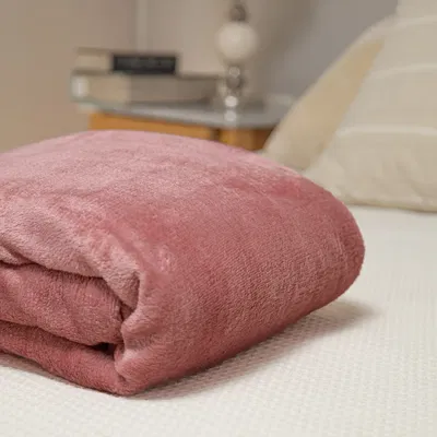 Frazada Queen | Flannel Rosa Viejo