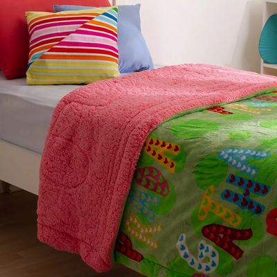 Edredón Borrego 1 1/2p Lunar Verde | Agatha Ruiz de la Prada