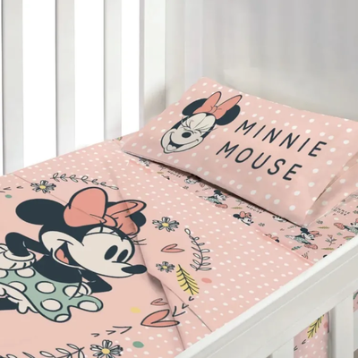 Sábanas Cuna 100% Algodón Minnie | Piñata Disney