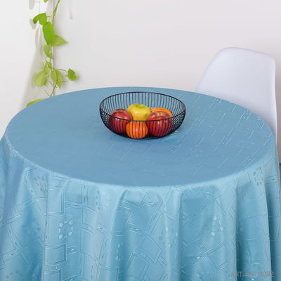 Mantel Redondo 180cm | Labrado Verde Agua 