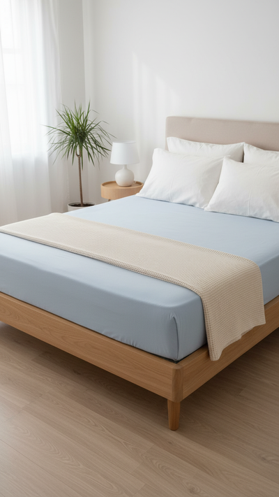 Sábana Ajustable Queen | 144 Hilos Mixta