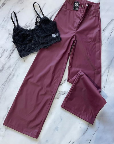 Wide Leg Engomado Talle:2/3