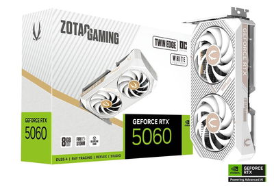 PLACA DE VIDEO ZOTAC RTX 5060 8GB TWIN EDGE OC WHITE