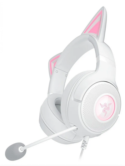 AURICULAR GAMER RAZER KRAKEN KITTY V2 WHITE USB RGB