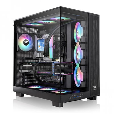 GABINETE THERMALTAKE VIEW 380 XL TG ARGB BLACK TEMPERED GLASS