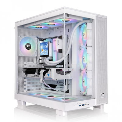 GABINETE THERMALTAKE VIEW 380 XL TG ARGB SNOW WHITE TEMPERED GLASS