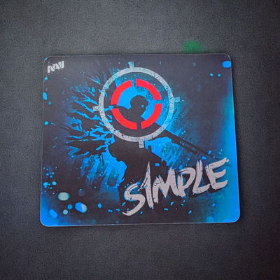Mousepad Gamer S1mple Azul 45x40x6mm