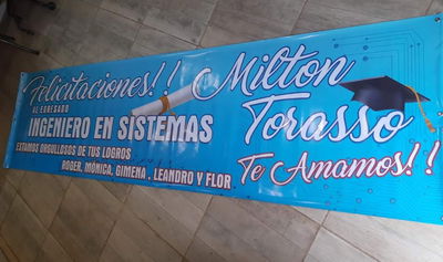 Banner publicitario con ojales en lona / Full color