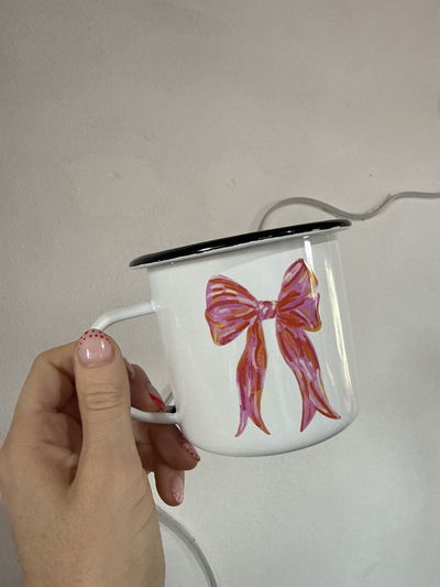 Jarrito enlozado moño 