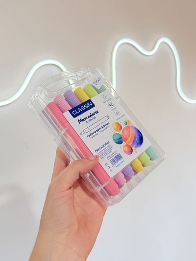 Valijita fibras pastel x12