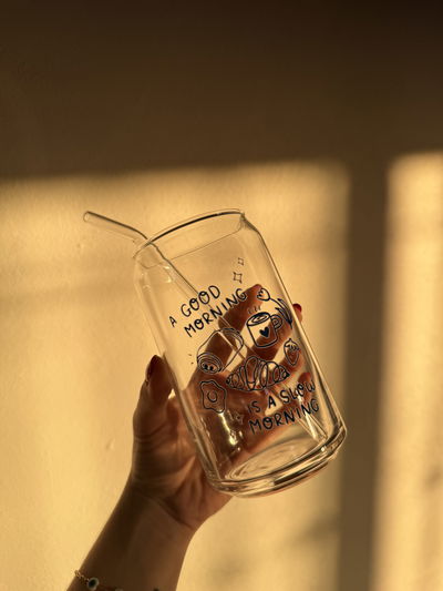 Vaso Morning con bombilla