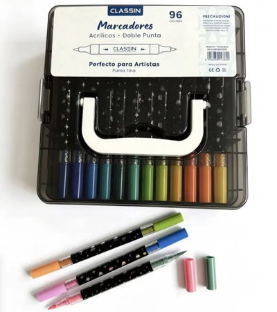 Marcadores acrílicos x96