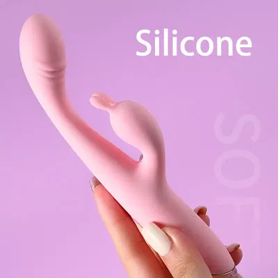 Vibrador Soft doble conejo recargable