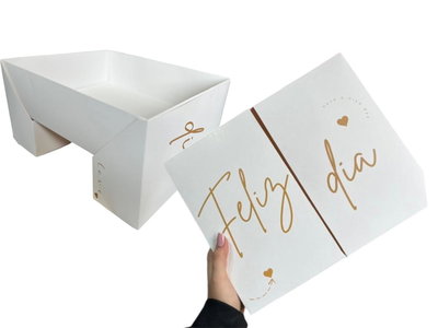 CAJA BANDEJA FELIZ DIA 30x25x8