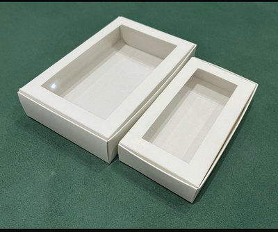 CAJA BOMBONERA BLANCA  18x12x4 C/VISOR