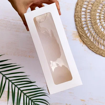 CAJA BUDIN BLANCO C/VISOR 24x10x10