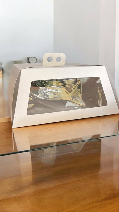 CAJA  BLANCO C/VISOR N°3 33x33x10