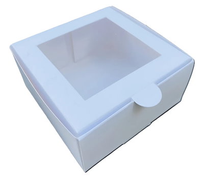CAJA  BLANCA C/VISOR 10X10X5