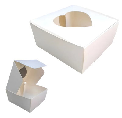 CAJA CORAZON BLANCA 10X10X5