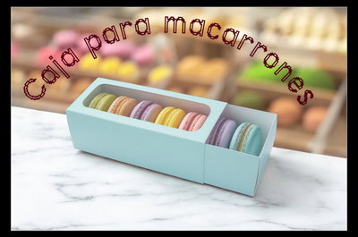 CAJA MACARRONES COLOR 16x6x6