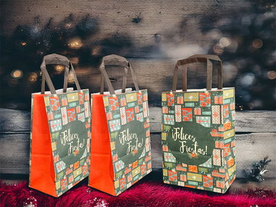 BOLSA FELICES FIESTAS 14X20X8