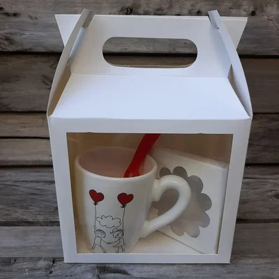 CAJA BALIJA BLANCA  C/VISOR 17X15.5X9.5